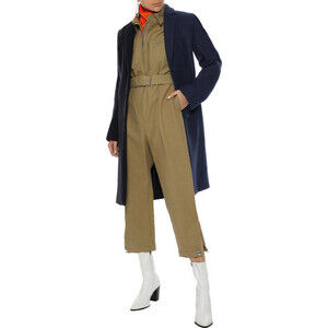 Stella McCartney Women's Katie Long Sleeve Wool Buttons Coat Navy Size 44 $2500